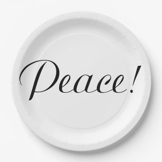 PEACE PAPER PLATE (Front)