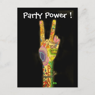 Peace & Party Power Invitation - Save the Date !