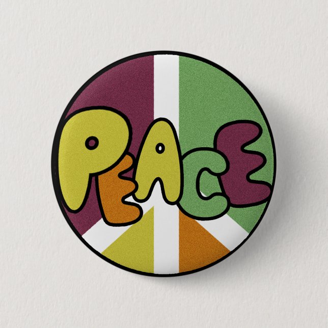 Peace Patch 6 Cm Round Badge (Front)