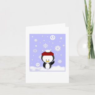 Peace Penguin Holiday Card