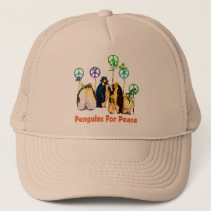 Peace Penguins Trucker Hat