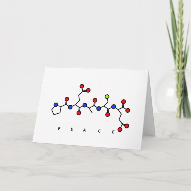 PEACE peptide card (Front)