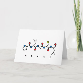 PEACE peptide Holiday Card