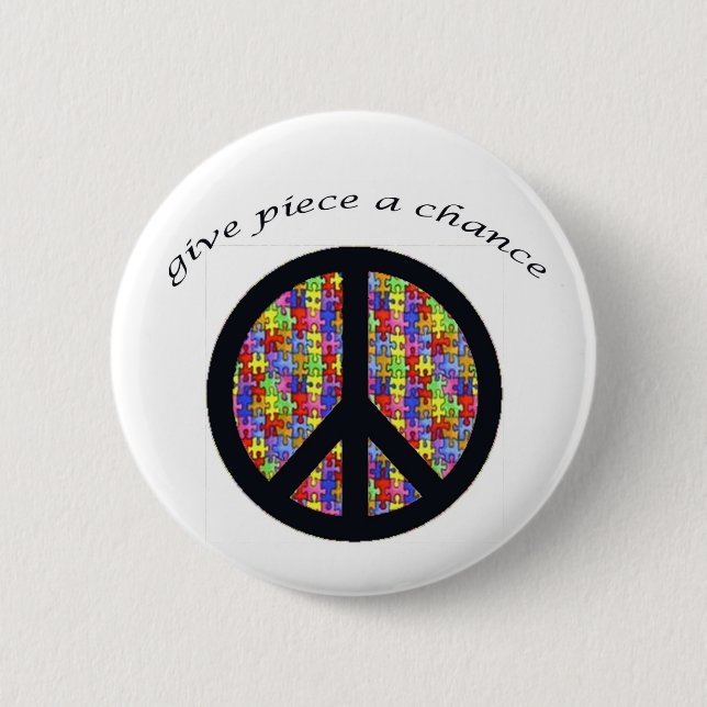 peace_piece 6 cm round badge (Front)