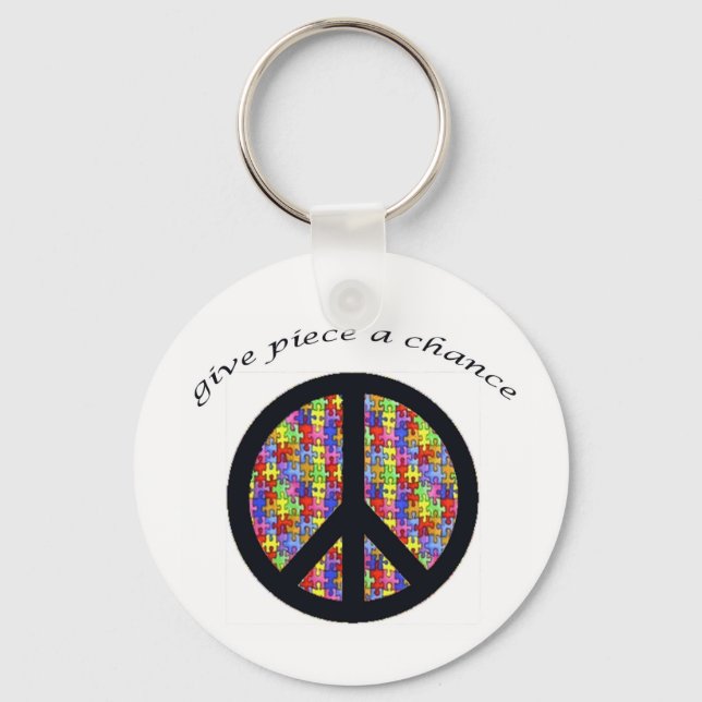 peace_piece key ring (Front)