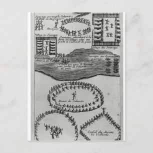 Peace pipe dance of the Iroquois Postcard