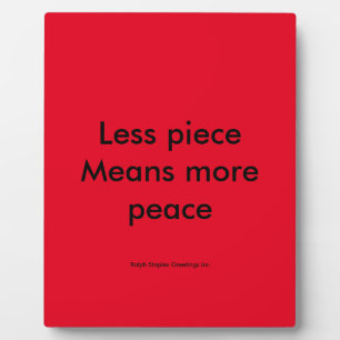 peace plaque