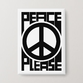 Peace Please Black Lettering