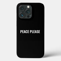 Peace please black white text minimalist anti war