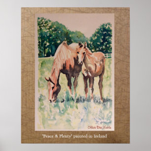 Peace & Plenty painted in Ireland Poster
