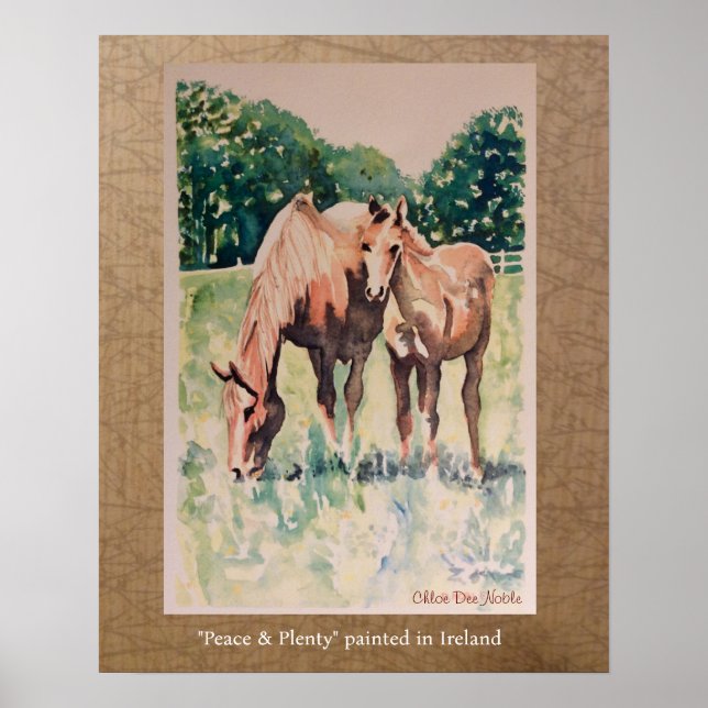 Peace & Plenty painted in Ireland Poster (Front)