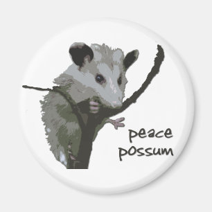 Peace Possum Magnet