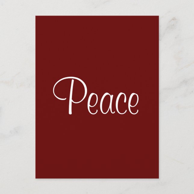 Peace Post Card (Front)
