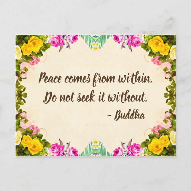 Peace Postcard - Buddha Quotation (Front)