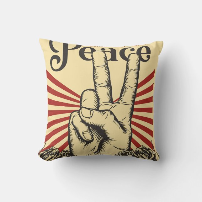  Peace Poster Cushion (Front)