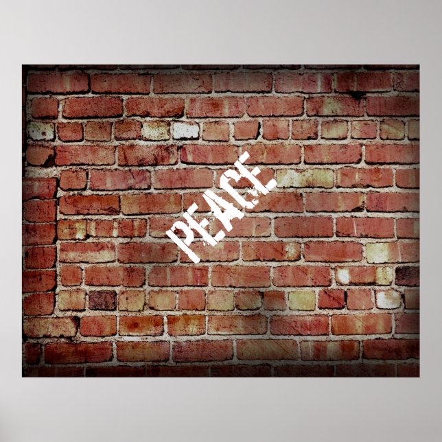peace poster graffiti style original photography (Front)