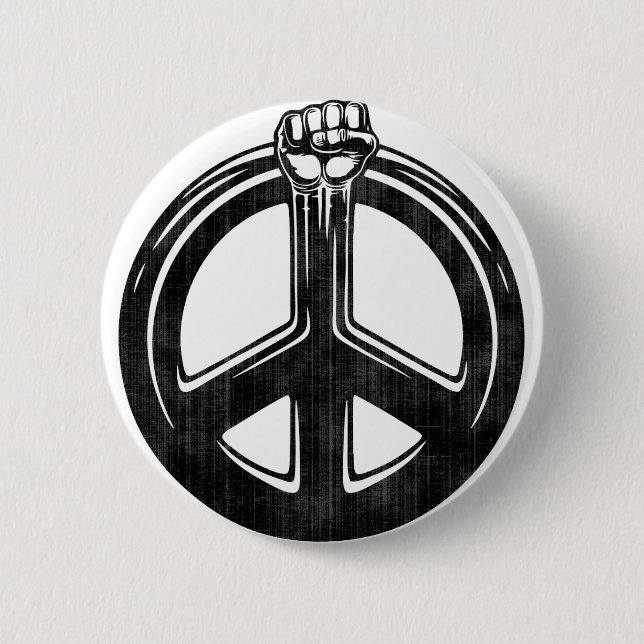 Peace Power! 6 Cm Round Badge (Front)
