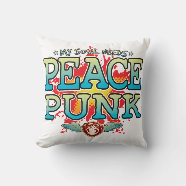 Peace Punk Soul Cushion (Front)