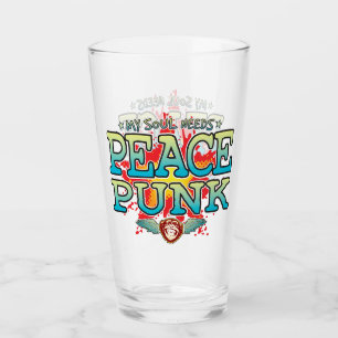Peace Punk Soul Glass Tumbler