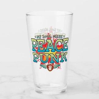 Peace Punk Soul Glass Tumbler