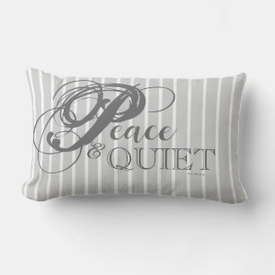 Peace & Quiet Throw Pillow (Rainy Day)