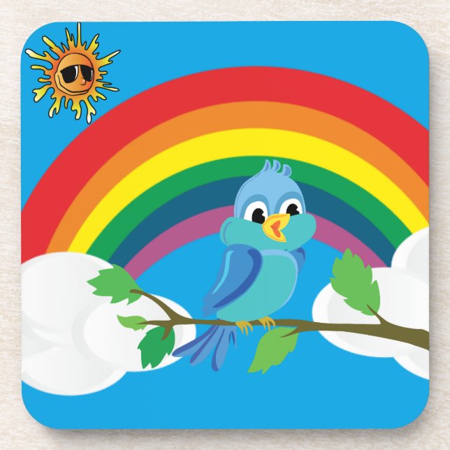 Peace rainbow coaster (Front)