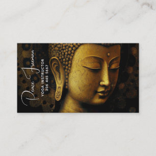 PEACE REMEMBERED   MEDITATION PORTRAIT BUSINESS CARD