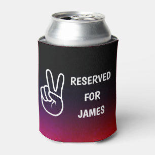 Peace RESERVED Name Personalised Can Cooler