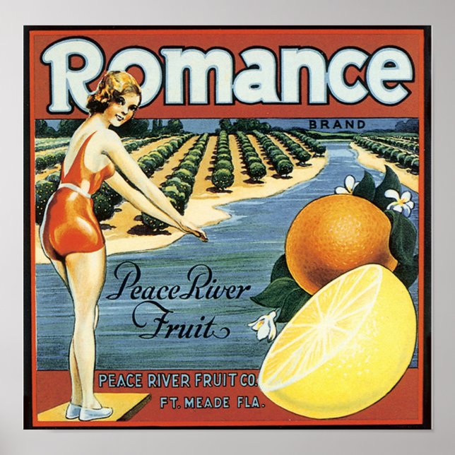 Peace River Fruit Company Crate Label - Poster (Front)
