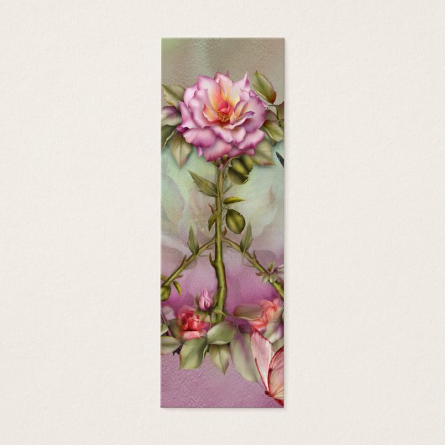 Peace Rose Art Bookmark (Front)