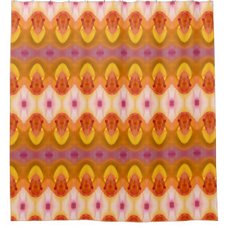 Peace Rose Ikat 4 Shower Curtain