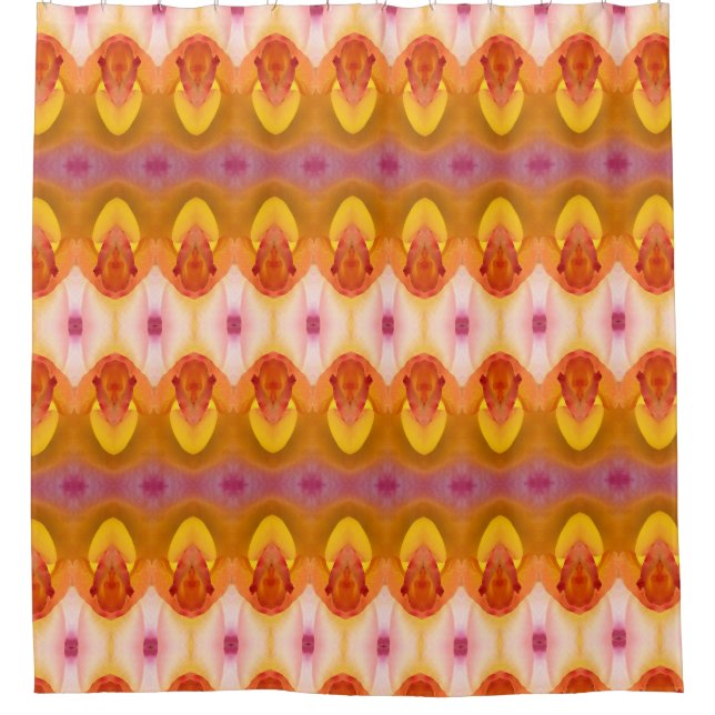 Peace Rose Ikat 4 Shower Curtain (Front)