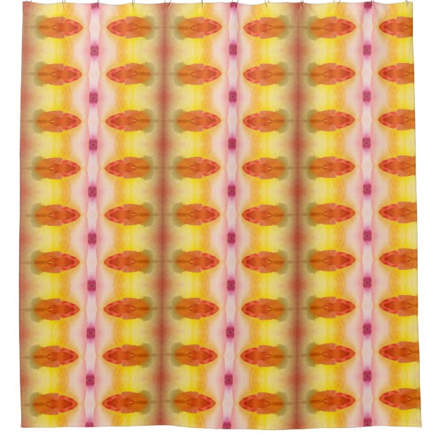 Peace Rose Ikat 5 Shower Curtain (Front)