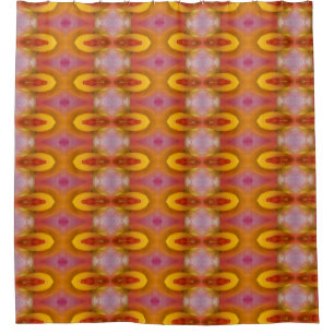 Peace Rose Ikat 7 Shower Curtain