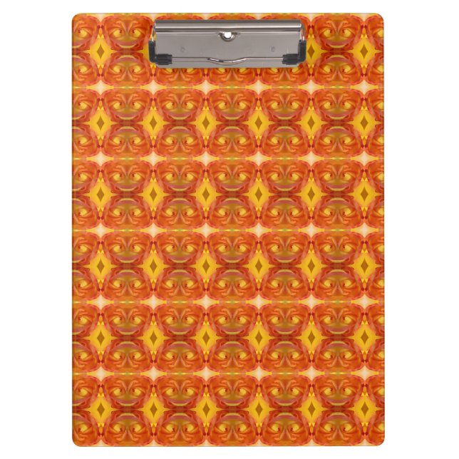 Peace Rose Ikat 8 Clipboard (Front)