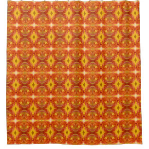 Peace Rose Ikat 8 Shower Curtain