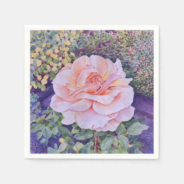 Peace Rose Napkin (Front)