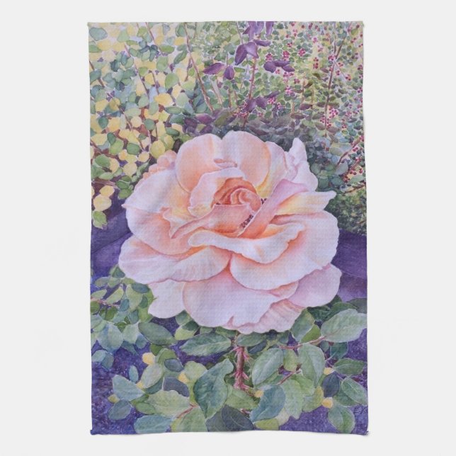Peace Rose Tea Towel (Vertical)