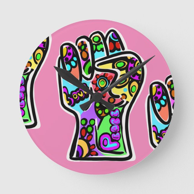 PEACE ROUND CLOCK (Front)