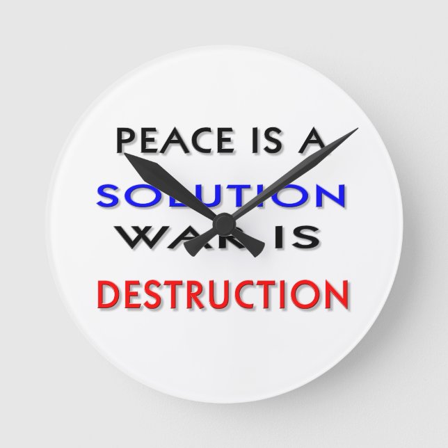 Peace Round Clock (Front)
