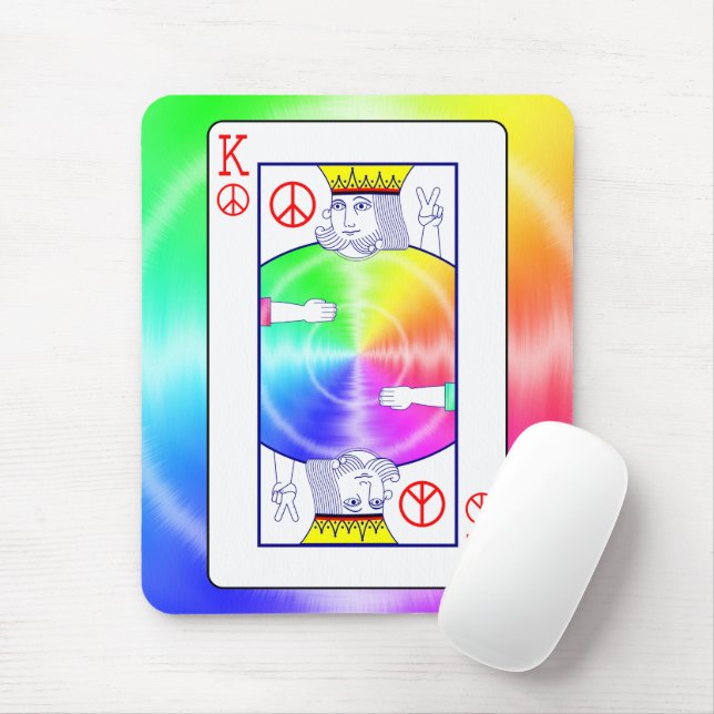 Peace Rules -  Mouse Pad (With Mouse)