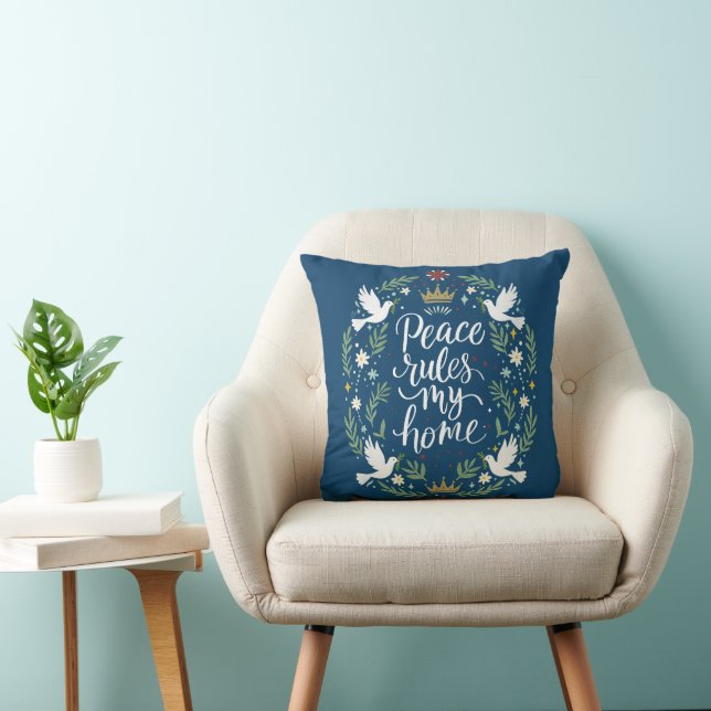 Peace Rules my Home Cushion (Chair)