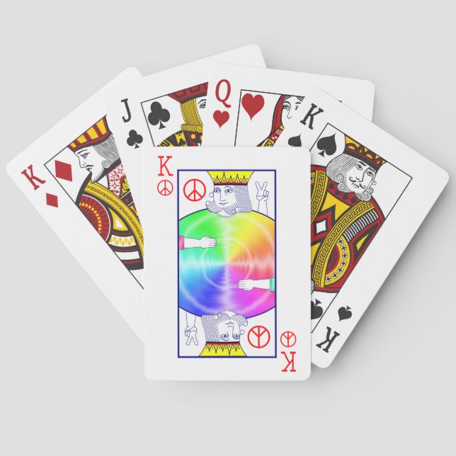 Peace Rules -  Playing Cards (Back)