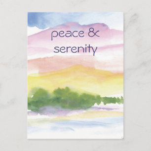 peace & serenity postcard