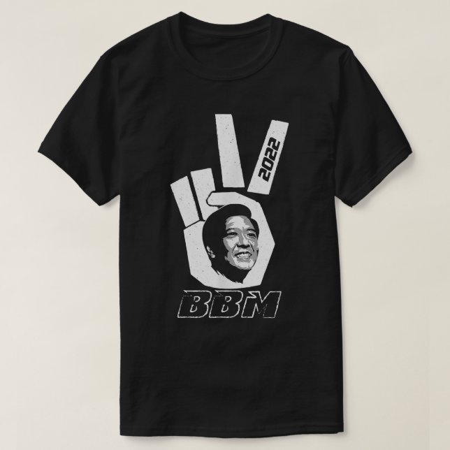 Peace Sign 2022 BBM on red  Bong Bong Marcos  T-Shirt (Design Front)