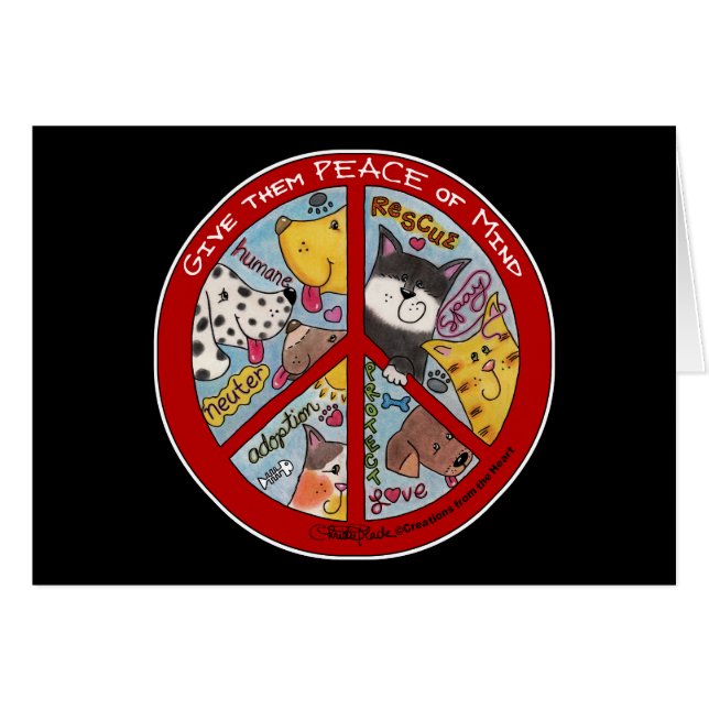 Peace Sign-Animal Protection (Front Horizontal)