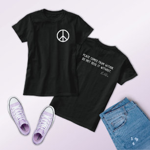 Peace Sign Buddha Quote T-Shirt