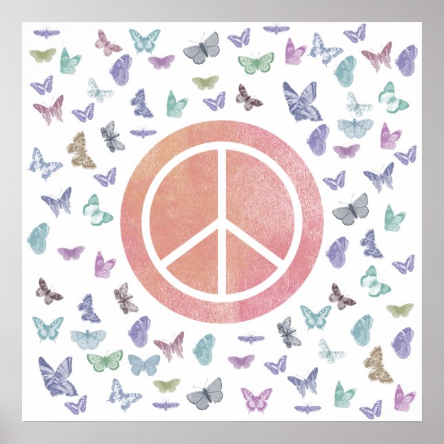 Peace Sign Butterflies (Front)