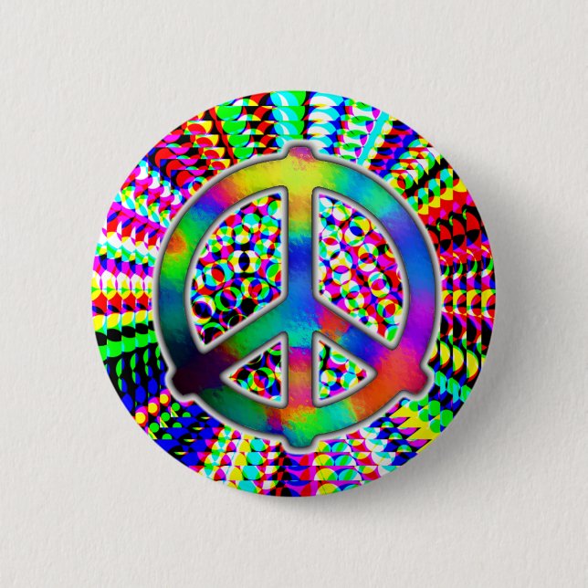 peace sign button (Front)