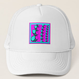 Peace Sign Chains Trucker Hat